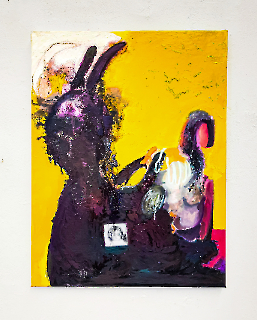 caresse, 80x60, Öl auf Leinwand, 2023