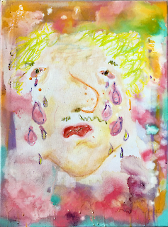 Sad Armenian Boy, 60x45, Öl und Lack auf Leinwand, 2023